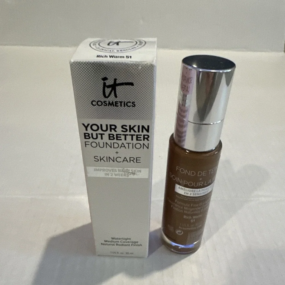 It Cosmetics Rich Warm 51 Your Skin But Better Foundation  ~1 fl oz New